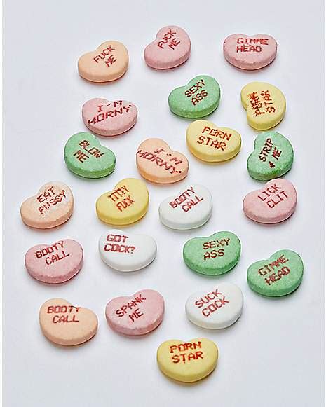 dirty valentine heart candy